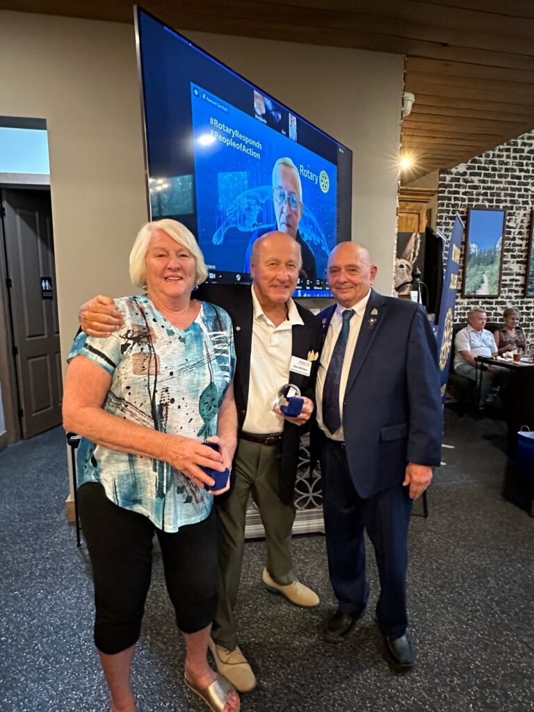 Judy McClure Steve McClure And Don Martin At The 2022 2023 Transition Dinner
